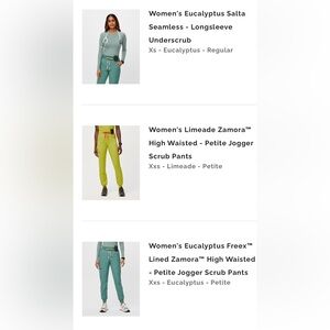 Figs Eucalyptus Underscrub & Freex Jogger SET.